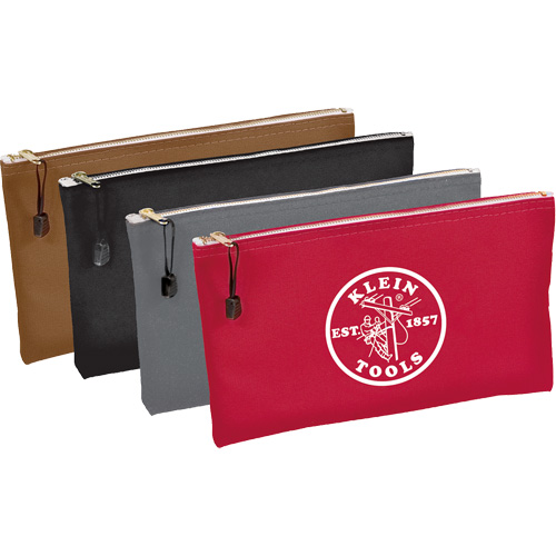 Poches &agrave; fermeture &agrave; glissi&egrave;re pour outils, paquet de 4, Porte-outil, Toile, 1 Poches Brunswick Fyr & Safety