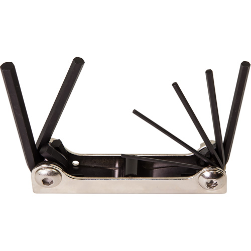 Folding Hex Key Set, 7 Pcs., Metric Brunswick Fyr & Safety