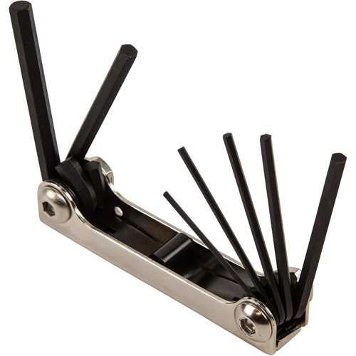 Folding Hex Key Set, 7 Pcs., Metric Brunswick Fyr & Safety