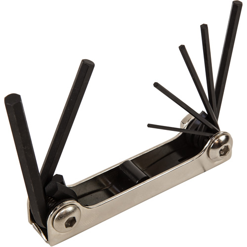 Folding Hex Key Set, 7 Pcs., Metric Brunswick Fyr & Safety