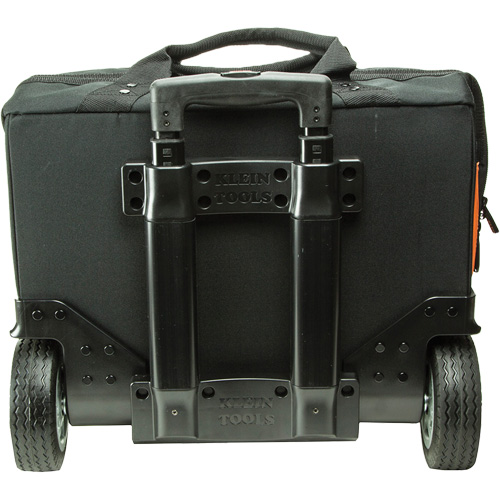 Tradesman Pro Rolling Tool Bag, Ballistic Polyester, 24 Pockets, Black/Orange Brunswick Fyr & Safety