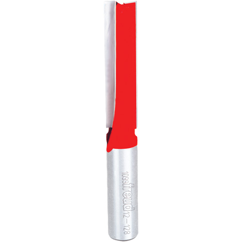 Router Bit - Double Flute Straight Bit, 1/2" Dia., 1-1/4" H, 4-1/8" L, 1/2" Shank Brunswick Fyr & Safety