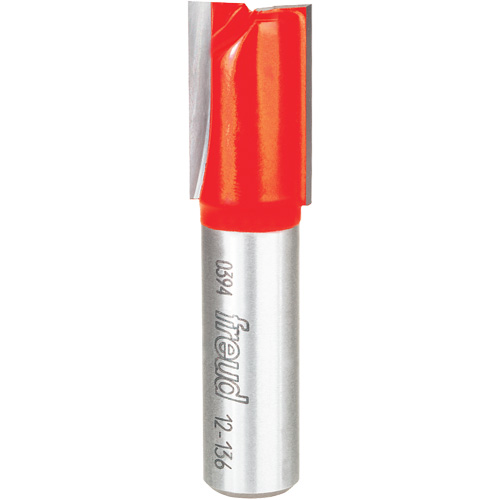 Router Bit - Double Flute Straight Bit, 5/8" Dia., 1-1/2" H, 2-1/2" L, 1/2" Shank Brunswick Fyr & Safety