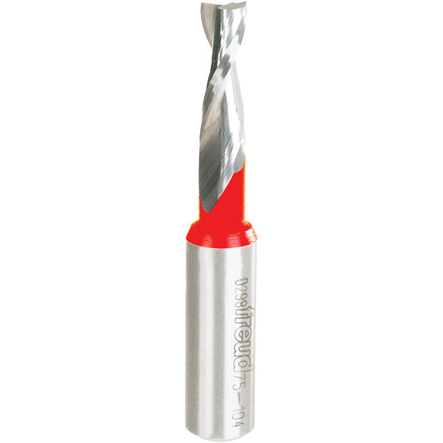 Up Spiral Router Bit, 5/16" Dia., 1" Carbide Height, 3" L, 1/2" Shank Brunswick Fyr & Safety