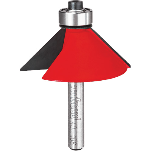 Router Bit - Chamfer Bit, 1-3/4" Dia., 1/4" Shank Brunswick Fyr & Safety