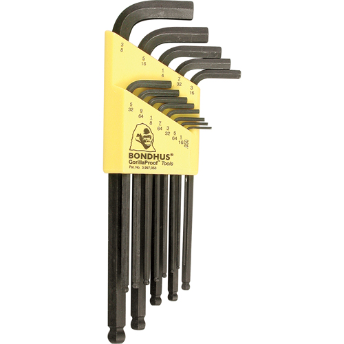 Balldrive L-Style Hex Key Set, 13 Pcs. Brunswick Fyr & Safety