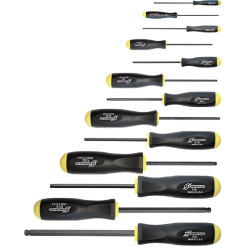 Jeux de tournevis ball driver - SAE, 13 mcx Brunswick Fyr & Safety
