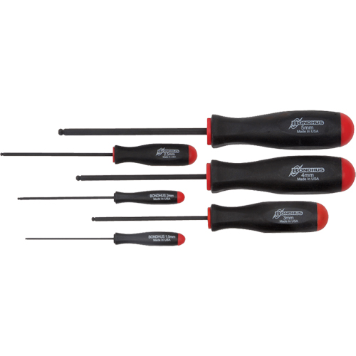 Jeux de tournevis ball driver - M&eacute;trique, 6 mcx Brunswick Fyr & Safety
