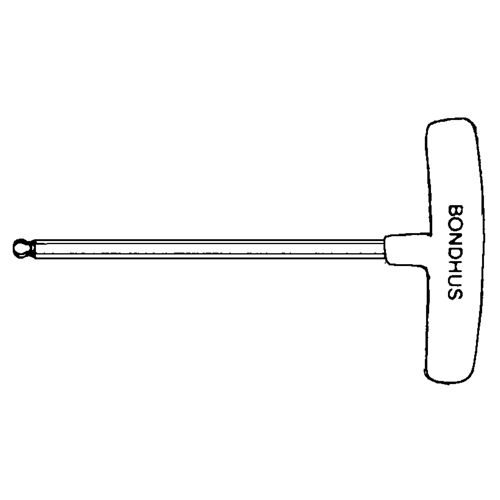Individual Hex Keys - SAE, Ball End, 3/32" x 6" L, T Handle Brunswick Fyr & Safety