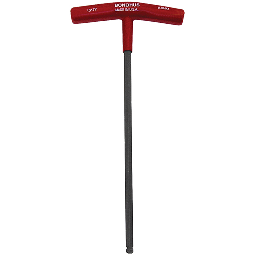 Individual Hex Keys - Metric, Hex End, 2.5 mm x 6.8" L, T Handle Brunswick Fyr & Safety