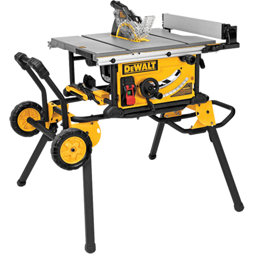 Jobsite Table Saw With Rolling Stand, 15 A, 4800 RPM Brunswick Fyr & Safety