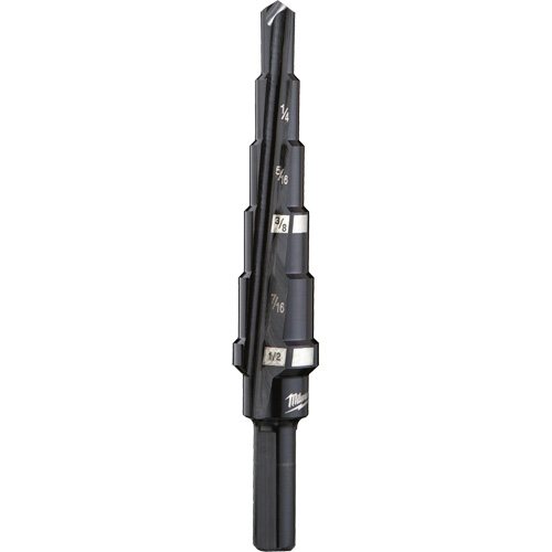 Foret &eacute;tag&eacute; no 2, 3/16" - 1/2", Incr&eacute;ments de 1/16", Acier rapide Brunswick Fyr & Safety