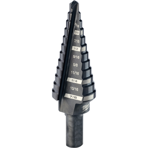 Foret &eacute;tag&eacute; no 4, 3/16" - 7/8", Incr&eacute;ments de 1/16", Acier rapide Brunswick Fyr & Safety