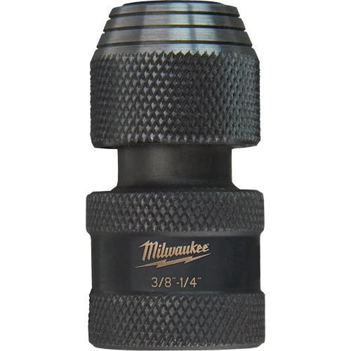 Shockwave Impact Driver Square to Hex Socket Adapter, Impact, 1/4" Drive, 3/8" Socket, 1.875" L Brunswick Fyr & Safety