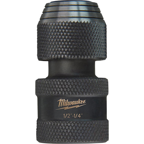 Shockwave Impact Driver Square to Hex Socket Adapter, Impact, 1/4" Drive, 1/2" Socket, 1.875" L Brunswick Fyr & Safety