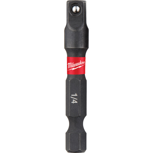 Shockwave Impact Driver Socket Adapters, 1/4" Drive Size, 1/4" Male Size, Ball, 1-7/8" L Brunswick Fyr & Safety