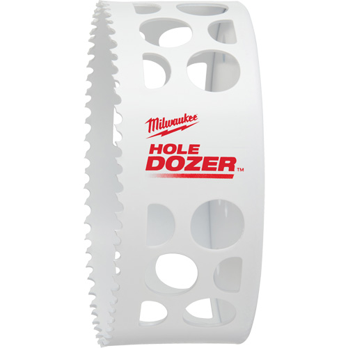Scie-cloche Hole Dozer, 4-3/4", Profondeur de la coupe 1-5/8", Bim&eacute;tal Brunswick Fyr & Safety