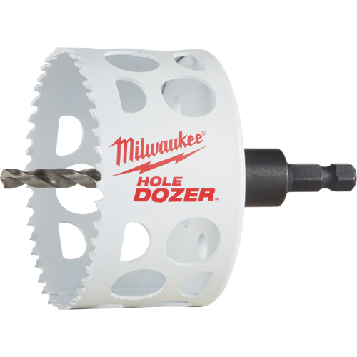 Hole Dozer Hole Saw with Arbor, 3", 1-5/8" Depth of Cut, Bi-Metal Brunswick Fyr & Safety