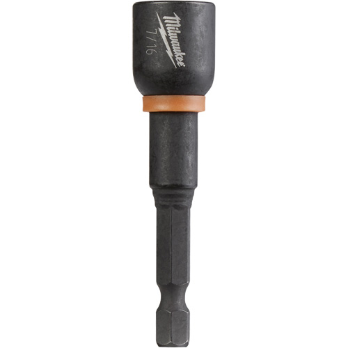 Tourne-&eacute;crou Shockwave Impact Duty, Embout 1/4", Prise 7/16", 2-9/16" lo, Magn&eacute;tique Brunswick Fyr & Safety