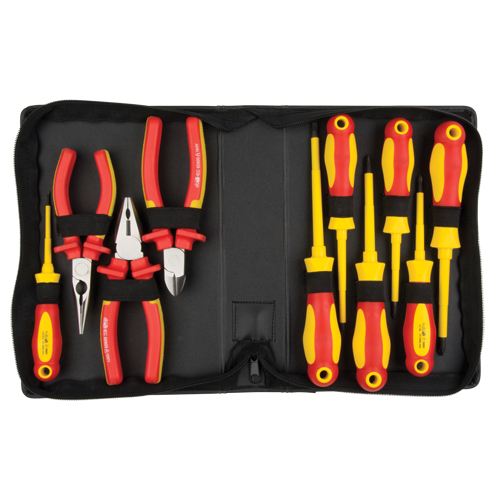 Ensemble d'outils isol&eacute;s, 1000 V, 10 Mcx Brunswick Fyr & Safety