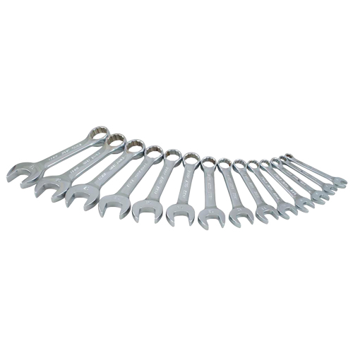 Stubby Wrench Set, Combination, 14 Pieces, Metric Brunswick Fyr & Safety