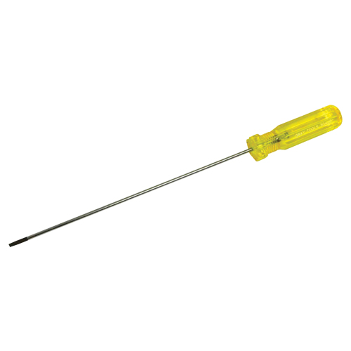 Tournevis &agrave; fente d'&eacute;lectricien, Tige de 1/8", Ronde, 11-1/2" lo, Prise en Plastique Brunswick Fyr & Safety
