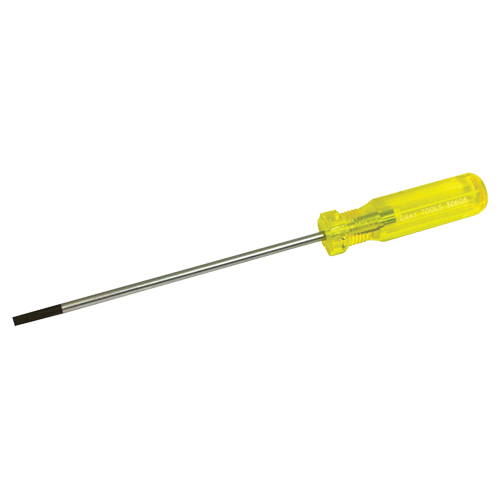 Tournevis &agrave; fente d'&eacute;lectricien, Tige de 3/16", Ronde, 9-1/2" lo, Prise en Plastique Brunswick Fyr & Safety