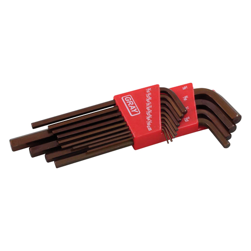Long Arm Hex Key Set, 13 Pcs., Imperial Brunswick Fyr & Safety