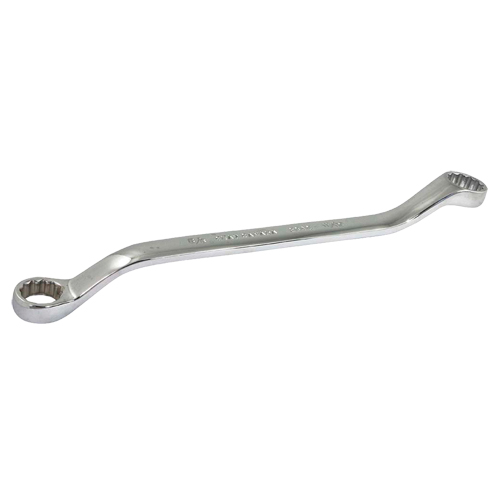 Box Wrench, 12 Point, 5/8" x 11/16", 15° Offset, Chrome Finish Brunswick Fyr & Safety
