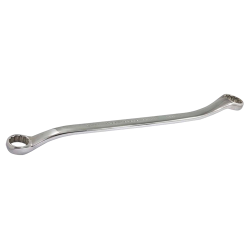 Box End Wrench, 12 Point, 20 mm x 22 mm, 15° Offset, Chrome Finish Brunswick Fyr & Safety