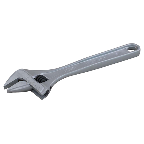 Adjustable Wrench, 6" L, 1" Max Width, Plain Brunswick Fyr & Safety