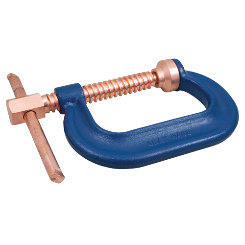 C-Clamp, 8" (203 mm) Capacity, 4-1/2" (114 mm) Throat Depth Brunswick Fyr & Safety