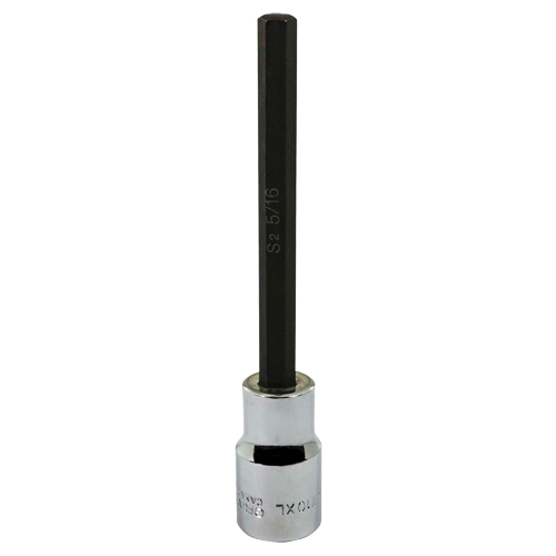 Socket, Hex, 5/16" x 5" L, 1/2" Square Drive Drive Brunswick Fyr & Safety