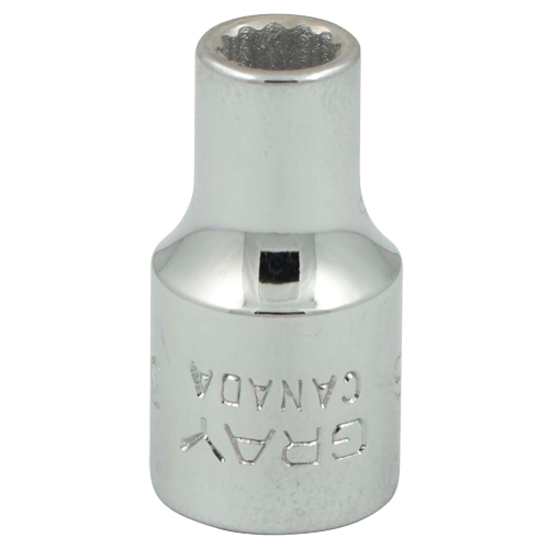Socket, 3/16", 1/4" Drive, 12 Points Brunswick Fyr & Safety