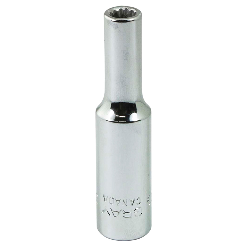 Socket, 3/16", 1/4" Drive, 12 Points Brunswick Fyr & Safety