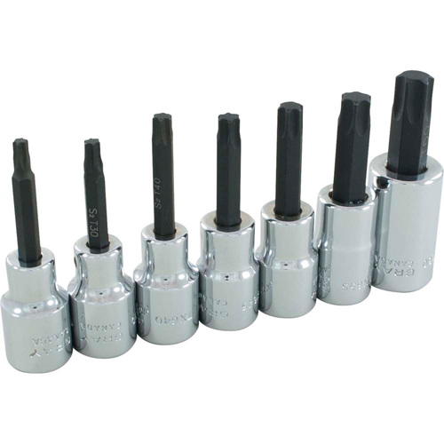 Jeu de douilles Torx, Torx, Prise 1/2", 7 mrcx Brunswick Fyr & Safety