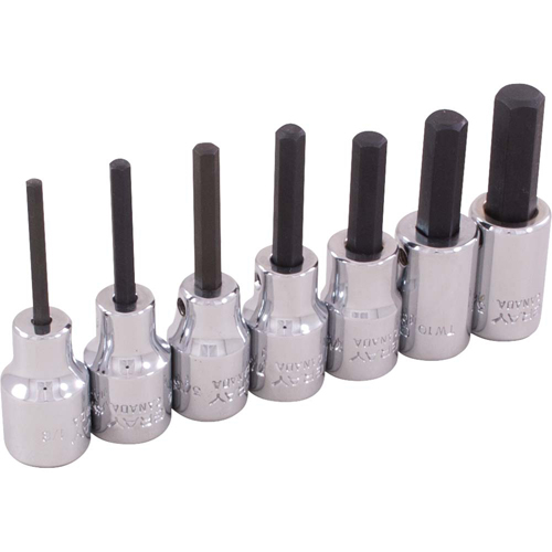 Hex Head Socket Set, Hex, 3/8" Drive, 7 Pcs Brunswick Fyr & Safety