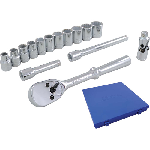 Jeu de douilles et accessoires, 15 Mcx, Prise de 3/8" Brunswick Fyr & Safety