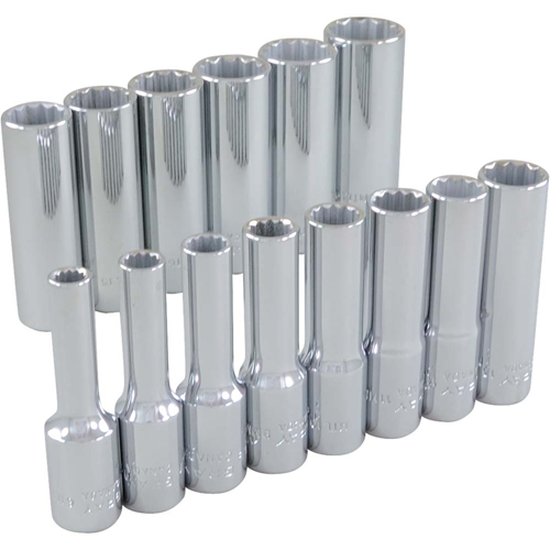 Jeu de douilles, 14 Mcx, Prise de 3/8", Profond Brunswick Fyr & Safety