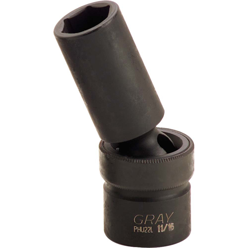 Universal Joint Socket, Impact, 3/8", 1/2" Drive, 6 Points Brunswick Fyr & Safety