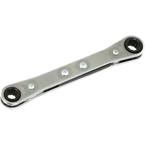 Flat Ratcheting Box Wrench, 1/4" Drive, Plain Handle Brunswick Fyr & Safety