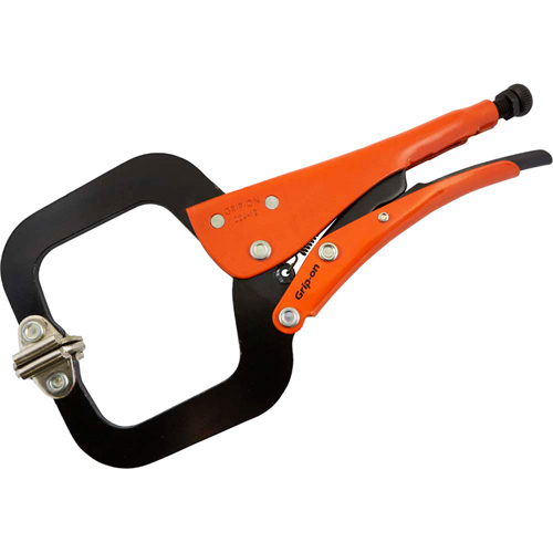 Locking Pliers, 11-3/4" Length, C-Clamp Brunswick Fyr & Safety