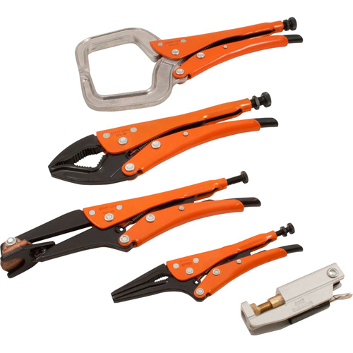 Welding Locking Plier Set, 5 Pieces Brunswick Fyr & Safety