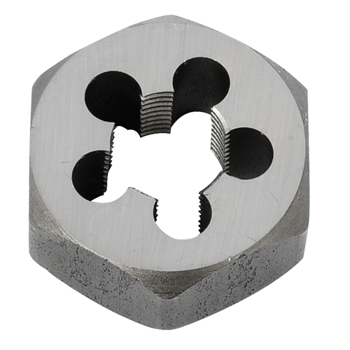 Hex Rethreading Die Nut, 1"/1-1/16" Dia., 3/8"-18 Thread, Carbon Steel/Chromium Steel Brunswick Fyr & Safety