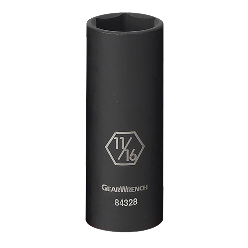 Douille, Chocs, 3/4", Prise 3/8", 6 pans, Profond Brunswick Fyr & Safety