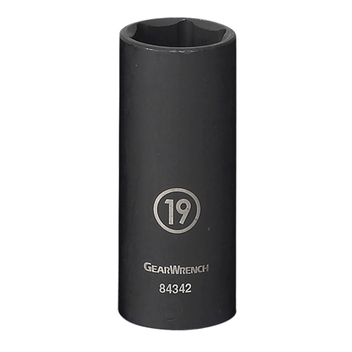 Douille, Chocs, 13 mm, Prise 3/8", 6 pans, Profond Brunswick Fyr & Safety