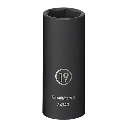 Douille, Chocs, 17 mm, Prise 3/8", 6 pans, Profond Brunswick Fyr & Safety