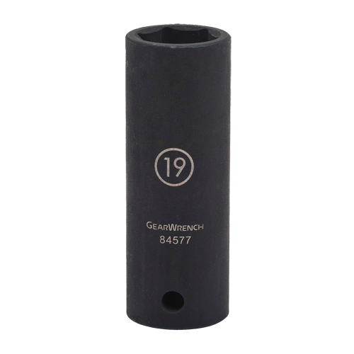 Douille, Chocs, 17 mm, Prise 1/2", 6 pans, Profond Brunswick Fyr & Safety