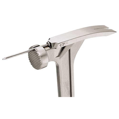 Milled Face Framing Hammer, 17 oz., Solid Steel Handle, 16-1/8" L Brunswick Fyr & Safety