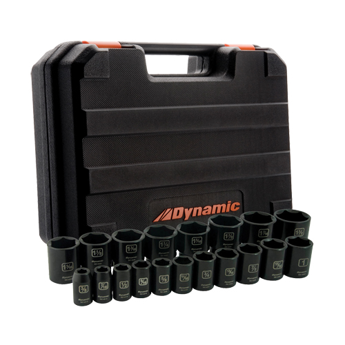 SAE Socket Set, 19 Pcs, Impact, 1/2" Drive Size Brunswick Fyr & Safety